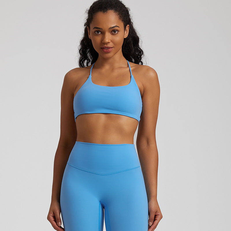 Quick-Dry Candy Color Sports Bra for Women